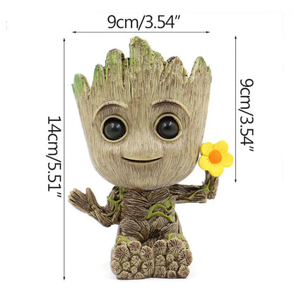 Home Decoration Crafts Miniature Model Office Desktop Display Cartoon Groot Figurines Handicrafts Decor Tree Man Ornament 5CM