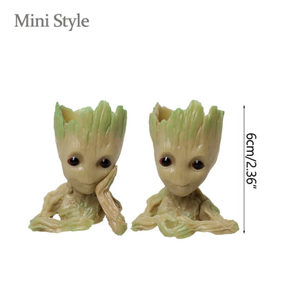 Home Decoration Crafts Miniature Model Office Desktop Display Cartoon Groot Figurines Handicrafts Decor Tree Man Ornament 5CM