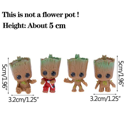 Home Decoration Crafts Miniature Model Office Desktop Display Cartoon Groot Figurines Handicrafts Decor Tree Man Ornament 5CM